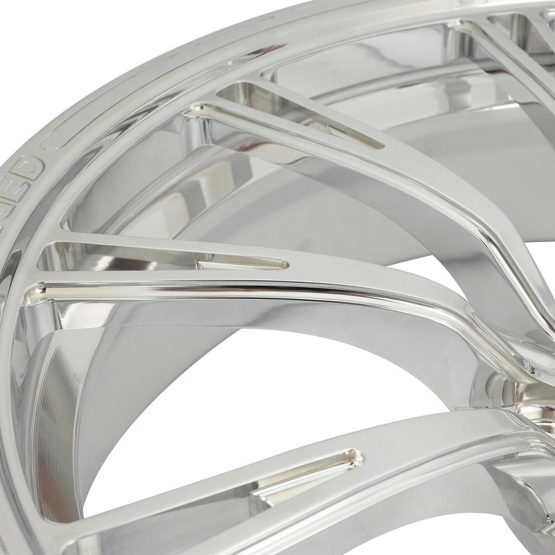 Street Pro 009 Series Forged Wheel, Front 17x4.5'' / 2.25'' Backspace (-13) / 5x4.50" Bolt Circle Ford, Polished, Each - STP009-174500F-POL