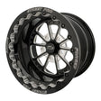 Street Pro 009 Series Forged Wheel, Rear Beadlock 15x10'' / 4.50'' Backspace (-25) / 5x4.75" Bolt Circle Chevrolet, Gloss Black Milled - STP009-BL151000-BK STP009-BL151000-BK