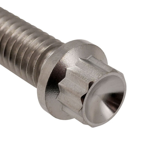 Street Pro Wheels Beadlock Ring Bolt & Washer Kit, Titanium, 5/16''-18 Thread, 1.00'' UHL (25mm), 20 Pack - STP009-BLBK-TI