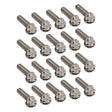 Street Pro Wheels Beadlock Ring Bolt & Washer Kit, Titanium, 5/16''-18 Thread, 1.00'' UHL (25mm), 20 Pack - STP009-BLBK-TI STP009-BLBK-TI