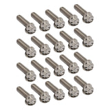 Street Pro Wheels Beadlock Ring Bolt & Washer Kit, Titanium, 5/16''-18 Thread, 1.00'' UHL (25mm), 20 Pack - STP009-BLBK-TI STP009-BLBK-TI