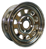 Ministock Welded Wheel 13 X 5 Daytona Chrome STW 13X5 WELD CHROME