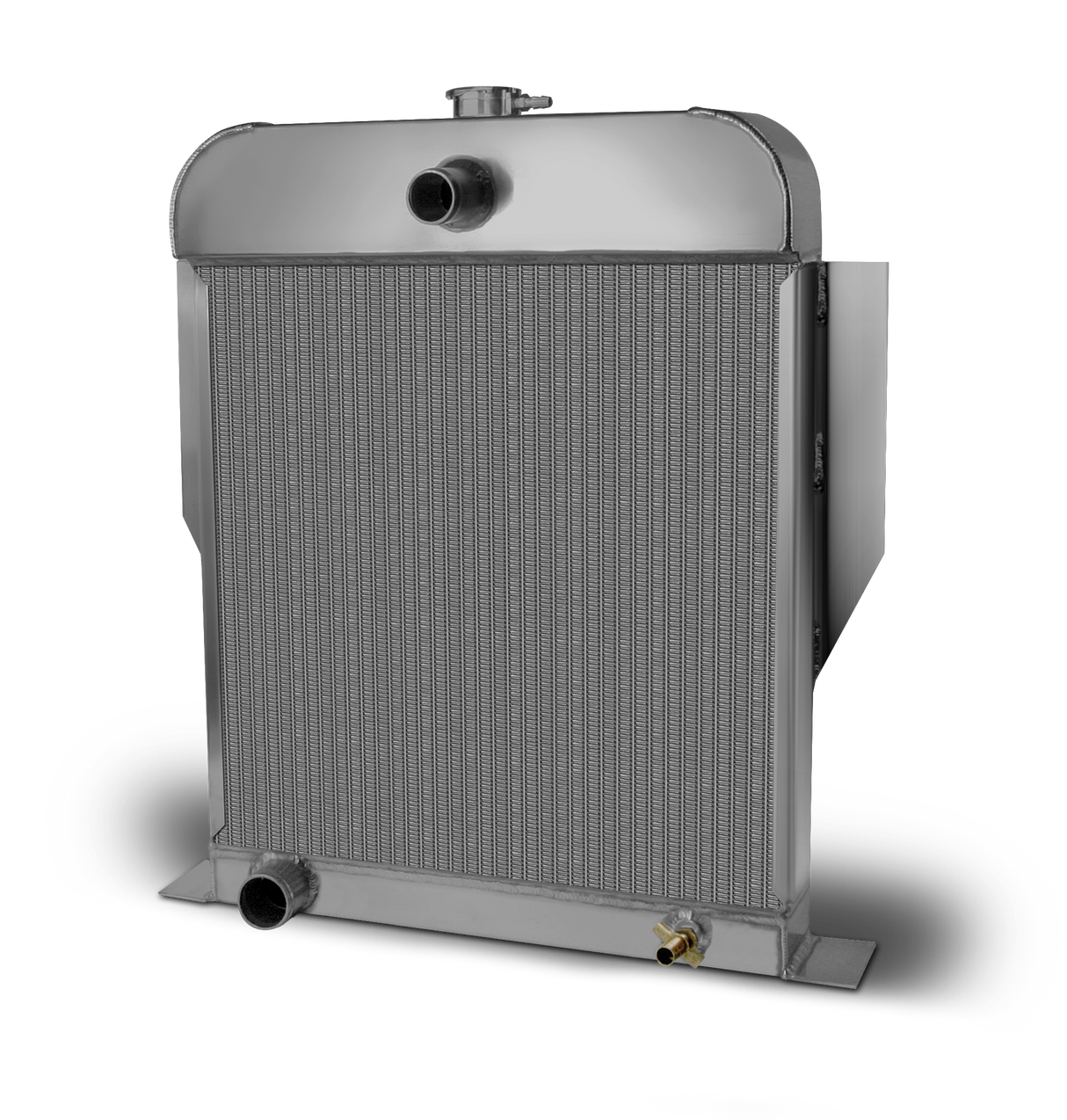 AFCO 1949-53 Ford Car Aluminum Radiator and Shroud - 81164-B-SB-N 81164-S-NA-N
