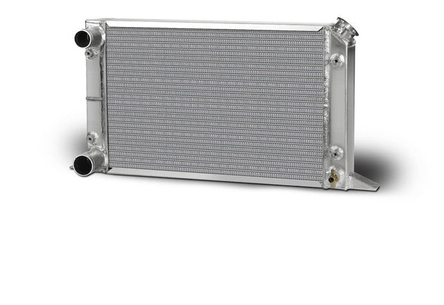 AFCO Lightweight Single Row Scirocco Radiator-LH Double Pass w/filler top right 1.50" in / 1.75" Outlet - 80105LWN 80105LWN