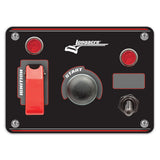 Longacre Flip-up Start / Ignition panel w/ 1 acc & pilot lights - 52-44866
