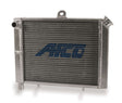 AFCO Aluminum Satin Radiator Cage Mount Double Pass 1 Inch Inlet/Outlet for Mini/Micro Sprint - 80205-1 80205-1