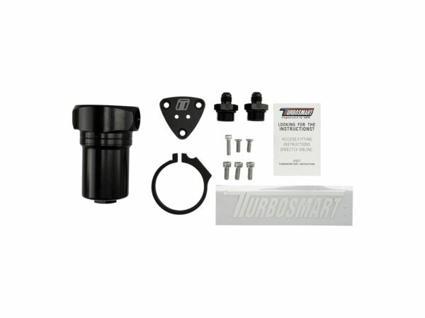 Turbosmart Fuel Filter Canister 10um -8AN Black - TS-0402-1232