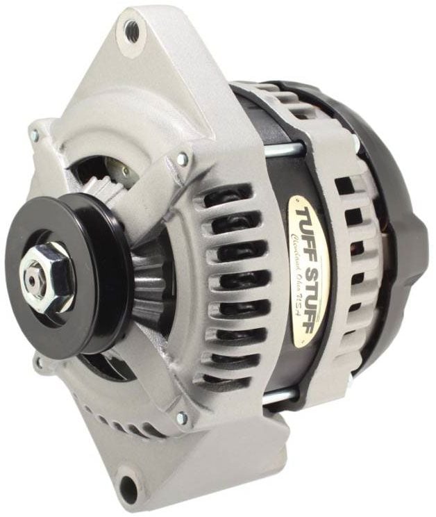 Tuff Stuff 1-Wire 225 AMP Ford Alternator, Single Groove Pulley, Factory Cast Plus (TUF8441FC1G1W) TUF8441FC1G1W