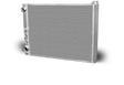 AFCO Double Pass Radiator Ford 27.5 X 19 X 1.50 Core 20 AN Male Inlet - 80185FNDP-20 80185FNDP-20