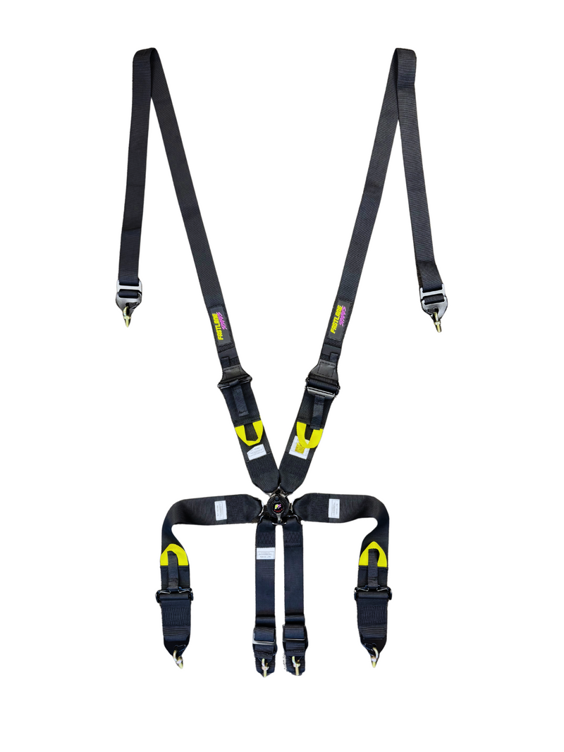 Fast Lane Camlock 5/6 Point Harness Belts 2" Shoulder, 3" Lap FIA
