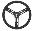 Fast Lane 15" Steel Dished Steering Wheel - Black