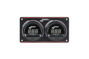Longacre Digital Elite Waterproof Gauge Panel, 2 Gauge Oil Pressure/Water Temperature
