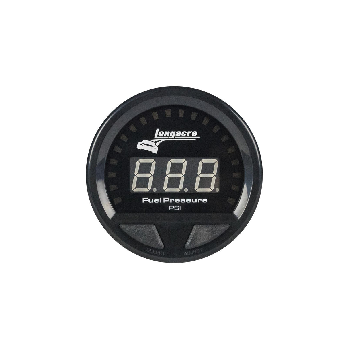 Longacre Digital Elite Waterproof Gauges, Fuel Pressure 0-15 psi, Sensor Included