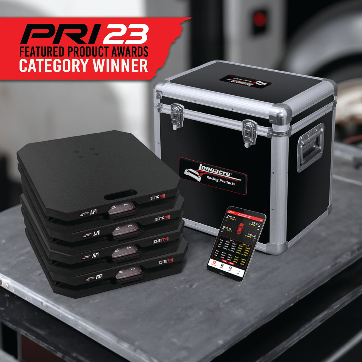 Longacre Elite Pro Wireless Single Load Cell Scales 15" Pads