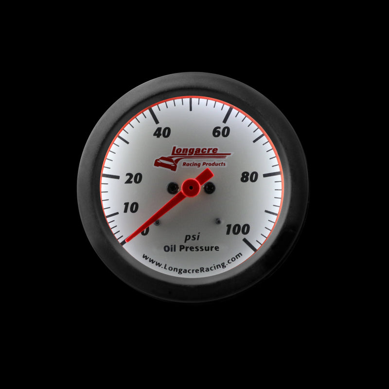 Longacre Sportsman™ Elite Oil Pressure Gauge 0-100 psi