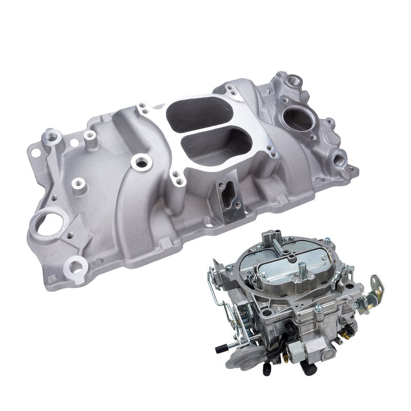 VPW Intake Manifold & Carburettor Kit, Proflow Air Dual Intake , Quadrajet Repro 650 CFM Carburettor, Kit - VPWM2101-KIT VPWM2101-KIT