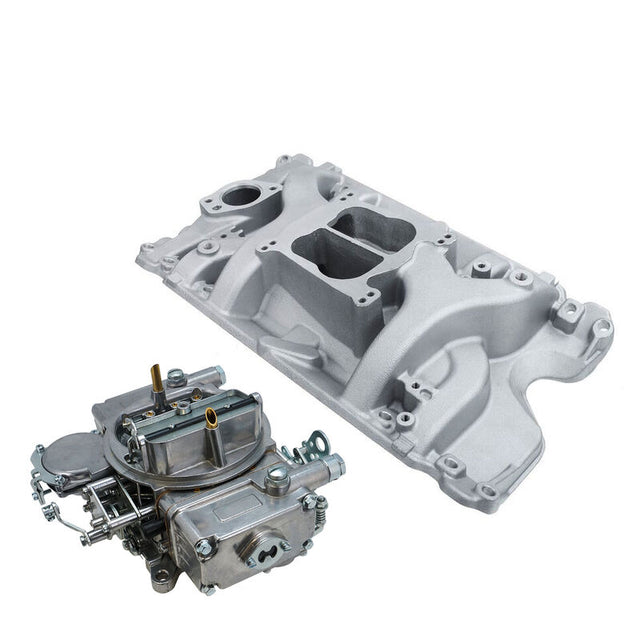 VPW Intake & Carburettor Kit, Holden V8 253-308, Air Dual Intake, Repro Holley Style 600CFM Vac Sec, Carburettor, Kit - VPWM2194-KIT VPWM2194-KIT
