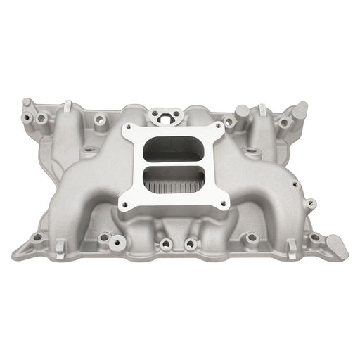 VPW Intake Manifold, SB Ford 302, 351 Cleveland, Low Dual Plane, Aluminium, Square Bore, Natural, Each - VPWM2750-ALUM