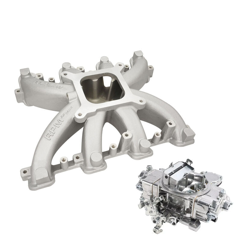 VPW Intake Manifold & Carburettor Kit, LS3 Holden Commodore ,Chev Air Max Intake, Repro Holley Style 750CFM Vac Sec, Carburettor, Kit - VPWM300131-KIT VPWM300131-KIT