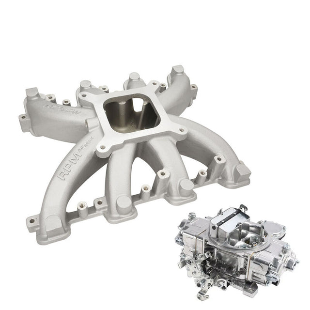 VPW Intake Manifold & Carburettor Kit, LS3 Holden Commodore ,Chev Air Max Intake, Repro Holley Style 750CFM Vac Sec, Carburettor, Kit - VPWM300131-KIT VPWM300131-KIT