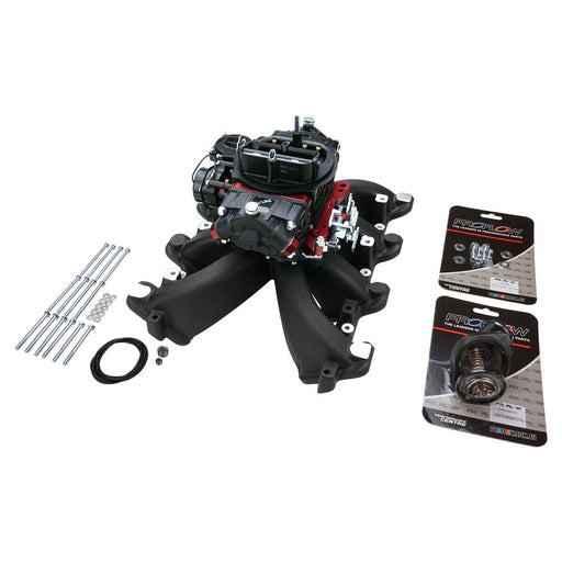 VPW Intake Manifold & Carburettor Kit Black Series RPM AirMax, Single Plane, Street Brawler 750 Vac, Electric Choke,Carbutetor, Chev For Holden LS1,LS - VPWM300132-Kit-BK VPWM300132-KIT-BK