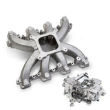 VPW Intake Manifold & Carburettor Kit, LS1 Holden Commodore ,Chev Air Max Single Plain, Repro Holley Style 750CFM Vac Sec, Carburettor, Kit - VPWM300132-Kit VPWM300132-KIT