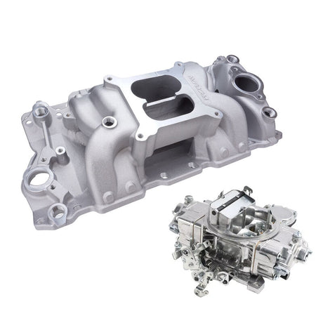 VPW Intake Manifold & Carburettor Kit, SB Chev, Air Max Intake, Repro Holley Style 750CFM Vac Sec, Carburettor, Kit - VPWM7501-KIT VPWM7501-KIT
