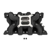 VPW Intake Manifold, SB Ford 302, 351 Cleveland, Dual Plane, Aluminium Black , Square Bore, Natural, Each - VPWM7564-BLK