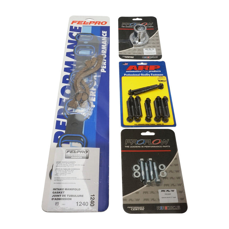 VPW Intake Manifold & Carburettor Kit, SB Ford 302-351C, Air Max Intake, Repro Holley Style 750CFM Vac Sec, Carburettor, Kit - VPWM7564-KIT