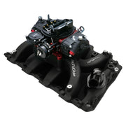 VPW Intake Manifold & Carburettor Kit Black Series RPM AirMax, For Holden V8, VN Heads, Dual Plane, Slayer 750 Vac, Electric Choke,Carbutetor, For Hol - VPWM7594-KIT-BK