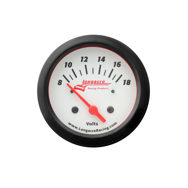 Longacre Sportsman™ Elite Voltage Gauge 8-18 Volts - 52-46905