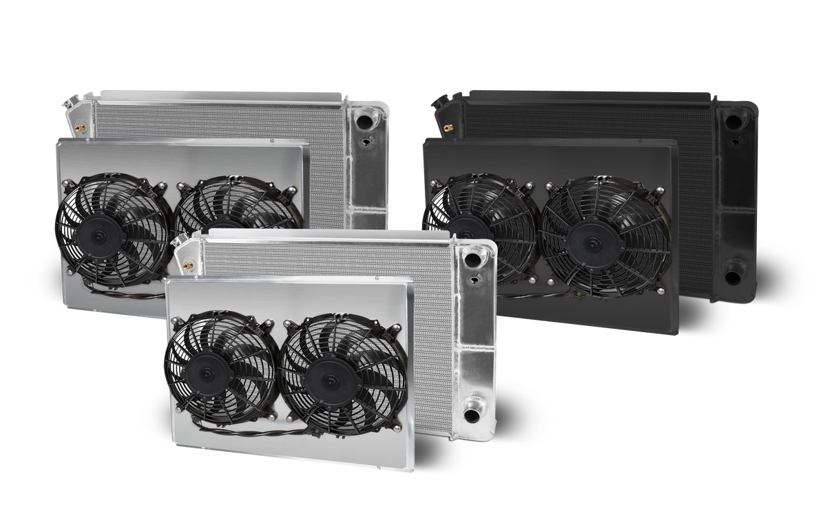 AFCO 1967-72 GM Truckblazer LS Swap Aluminum Radiator and Shroud - 84243-B-DB-N 84243-B-DB-N