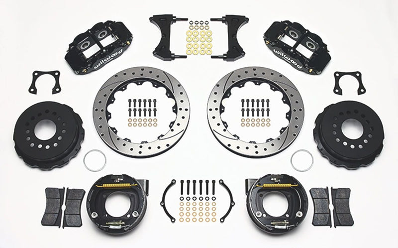 Wilwood Forged Narrow Superlite 4R Big Brake Rear Parking Brake Kit Drilled (WB140-9224-D) WB140-9224-D