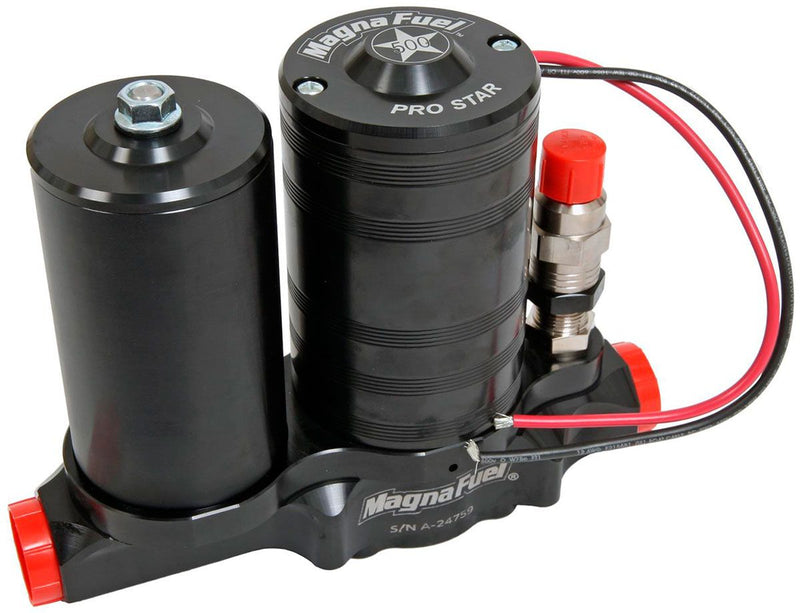 Magnafuel ProStar 500 Fuel Pump,Black, with Filter, 25-36 psi,-12AN (WIMP4450-BLK) WIMP4450-BLK