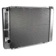 AFCO Aluminum Radiator Circle Track 27.5 Inch Double Pass Ford 16AN Inlet - 80101FNDP-16 80101FNDP-16