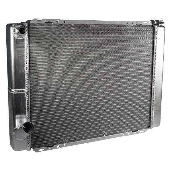 AFCO Aluminum Radiator Circle Track 27.5 Inch Double Pass Ford 20AN Inlet - 80101FNDP-20 80101FNDP-20
