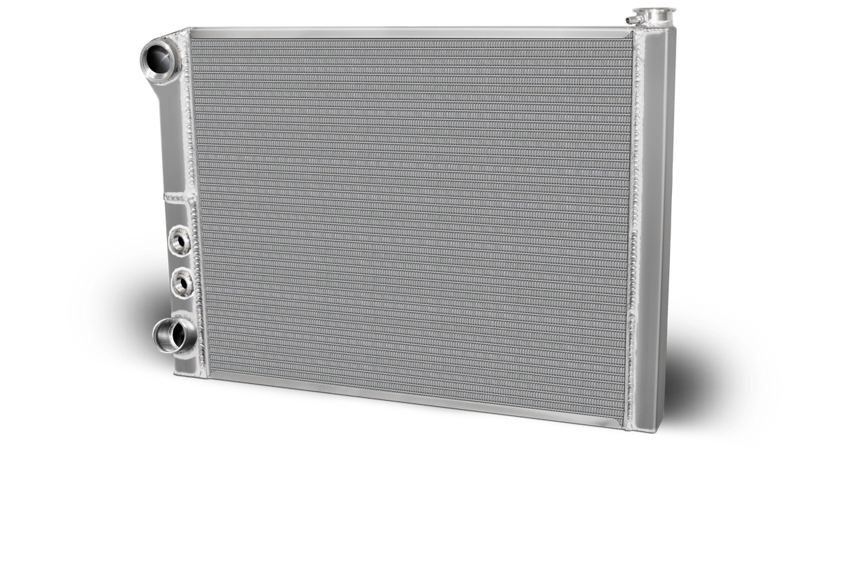 AFCO Double Pass Radiator Ford 27.5 X 19 X 1.50 Core 20 AN Female Inlet - 80185FNDP-U 80185FNDP-U