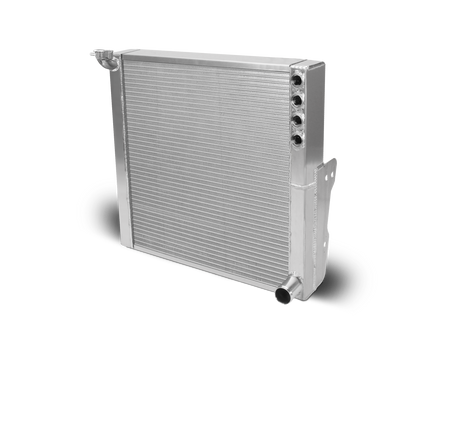 AFCO Aluminum Satin Radiator Dzus Mount Double Pass for Sprint Car - 80201N 80201N