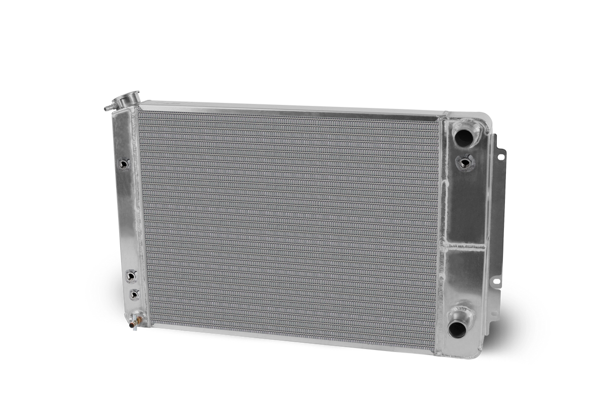 AFCO 1966-67 Chevelle Lsx Double Pass Crossflow Aluminum Radiator and Shroud - 84252-B-DB-N 84252-S-NA-N