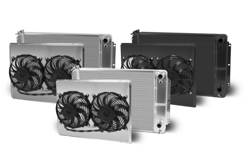 AFCO 1962-67 Nova Swap Lsx Double Pass Aluminum Radiator and Shroud - 84287-B-DB-Y 84287-B-DB-Y