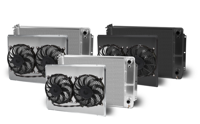 AFCO 1962-67 Nova Swap Lsx Double Pass Aluminum Radiator and Shroud - 84287-B-DB-Y 84287-B-DB-Y