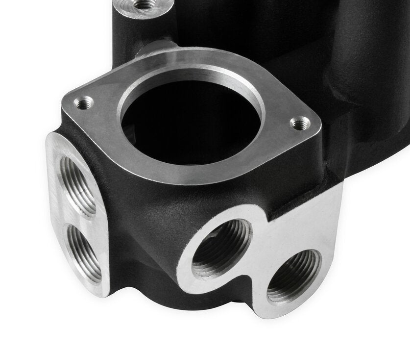 Holley 97-224 LS COOLING MANIFOLD BLACK-A/C Delete