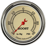 Classic Instruments Vintage 2-5/8" Boost/Vac Gauge - VT341SLF