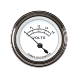 Classic Instruments Classic White 2-1/8" Volt Gauge - CW30SLF
