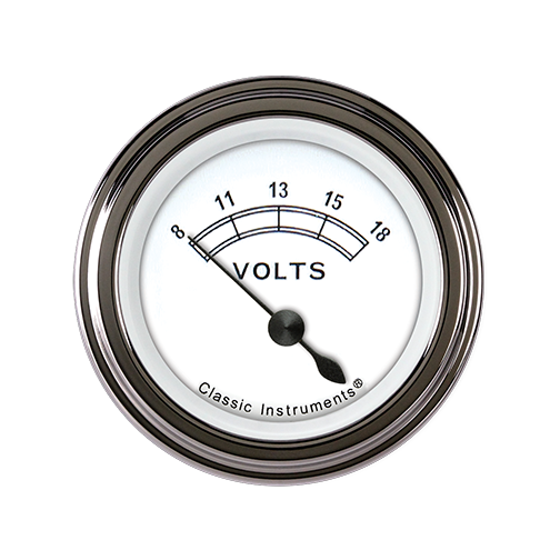 Classic Instruments Classic White 2 1/8" Volt - CW30SLF
