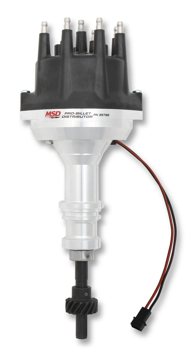 MSD Ford 289-302 Small Diameter Black Cap Pro-Billet Distributor - 85795