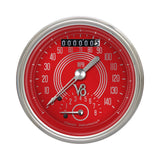 Classic Instruments V8 Red Steelie 3 3/8" Ultimate - V8RS20SHC
