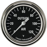 Classic Instruments Hot Rod 2-5/8" Outside Air Tempature Gauge - HR399SLF