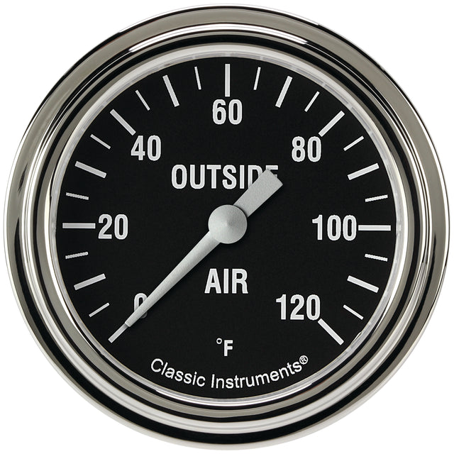 Classic Instruments Hot Rod 2-5/8" Outside Air Tempature Gauge - HR399SLF