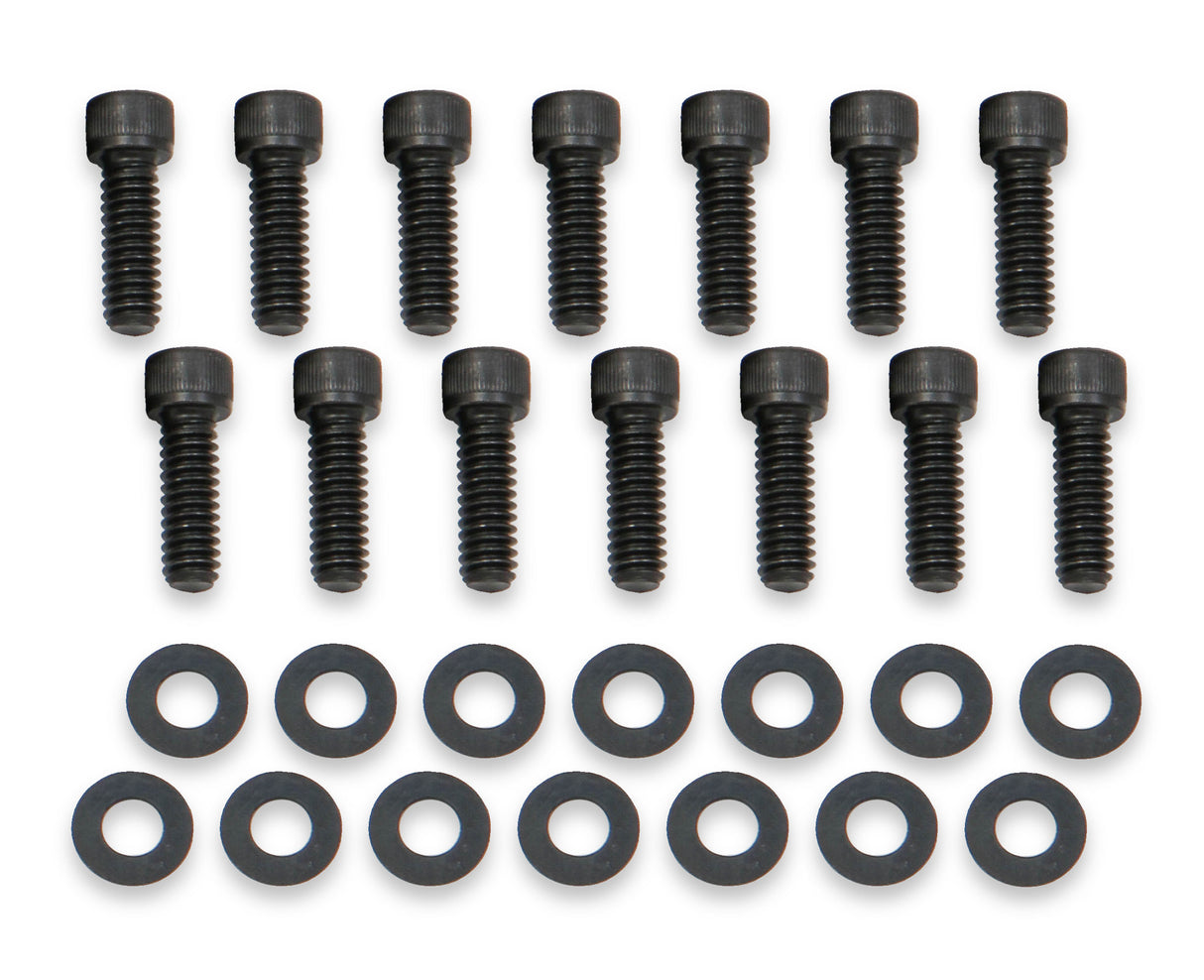 Holley 241-281 GM Licensed Valve Cover - Track Series - BBC - Fabricated Aluminum - Short Bolt - Black